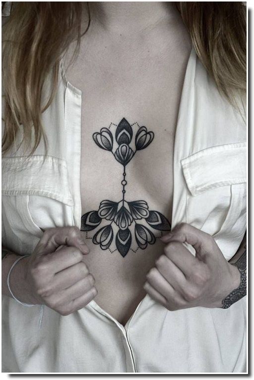 underboobs tattoo - tatouage sternum underboobs tattoo - tatouage sternum