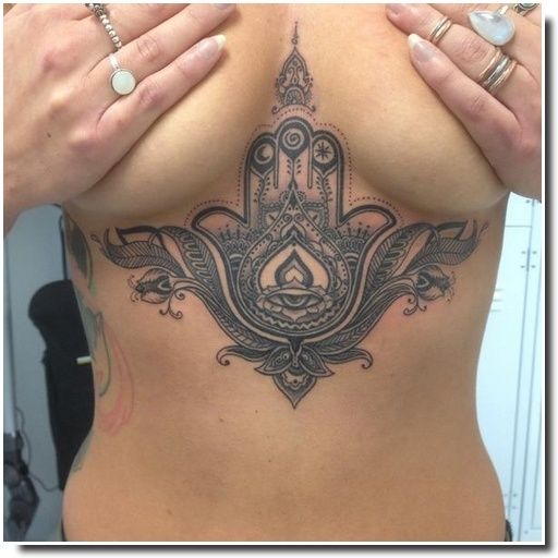 underboobs tattoo - tatouage sternum underboobs tattoo - tatouage sternum