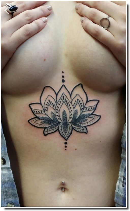 underboobs tattoo - tatouage sternum 