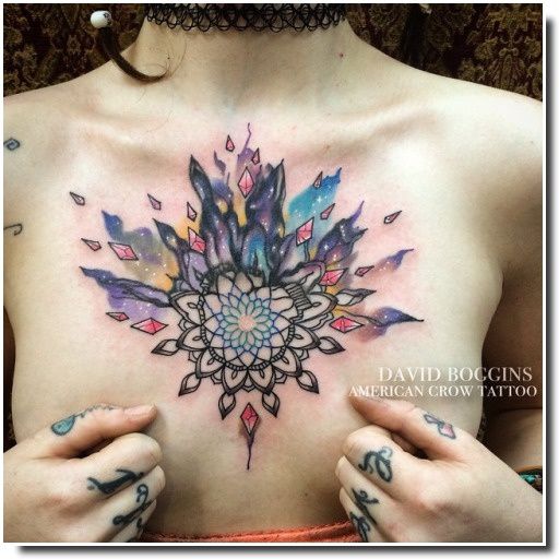 underboobs tattoo - tatouage sternum 