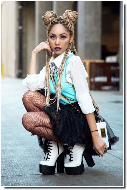 Box Braids Tresse Africaine Sur Blanche Coiffure d'été : et si on testait les box braids ? - Be BaRock