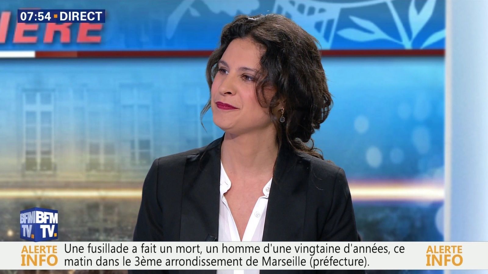APOLLINE DE MALHERBE pour POLITIQUE PREMIERE du 2016 05 12 sur BFM TV