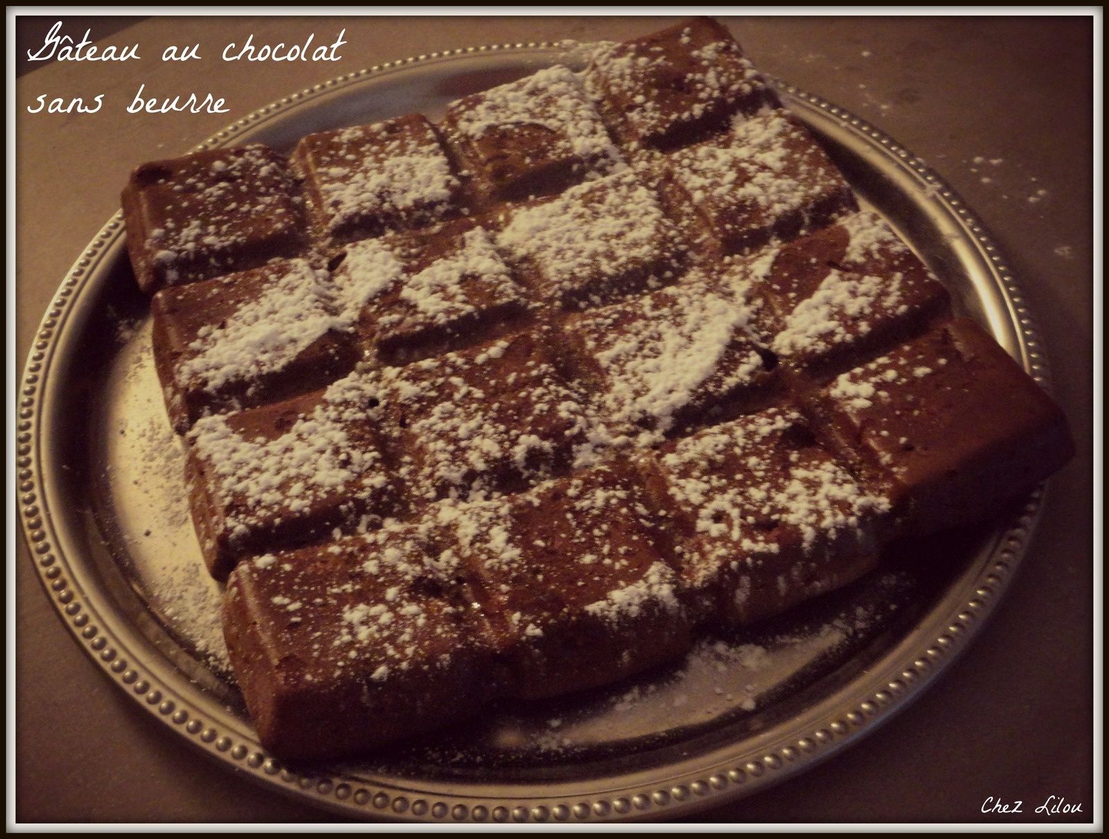 Gâteau au chocolat sans beurre