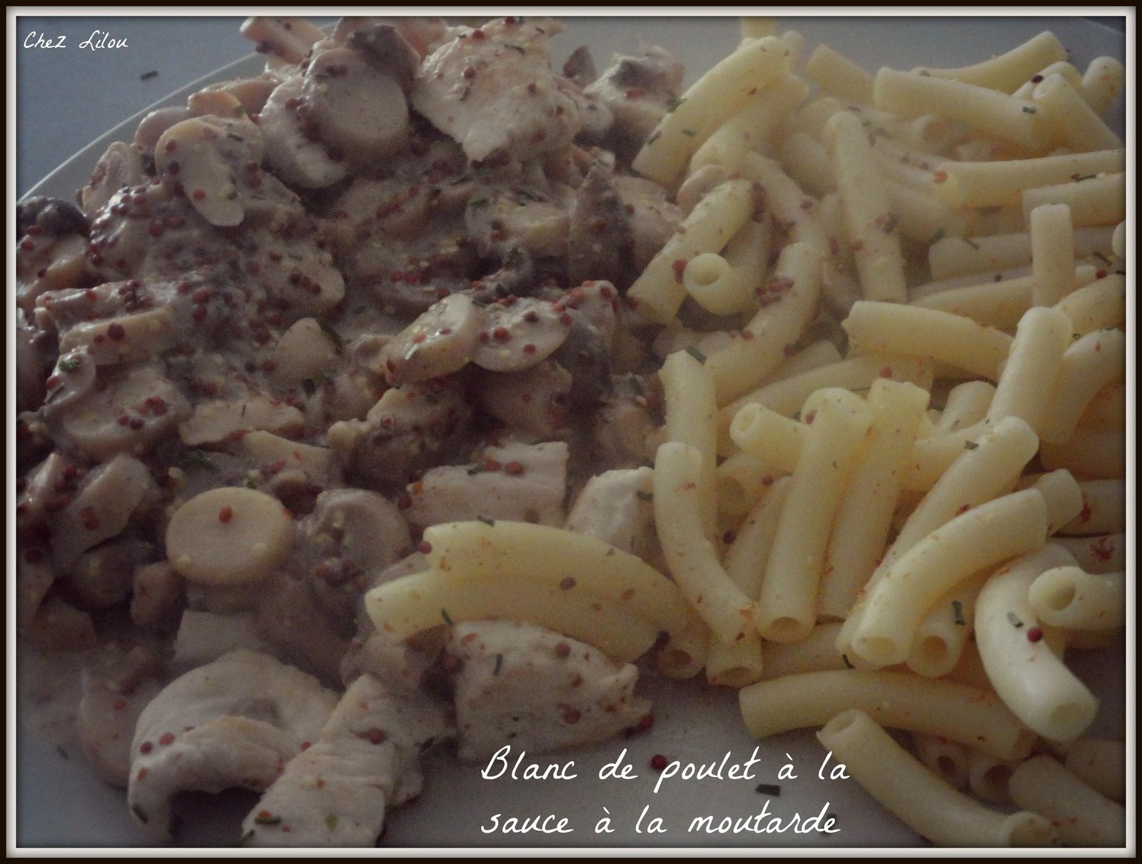 Blanc de poulet à la sauce à la moutarde