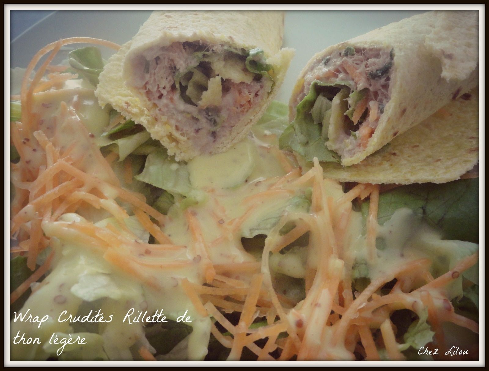 Wrap Crudités Rillettes de thon légère