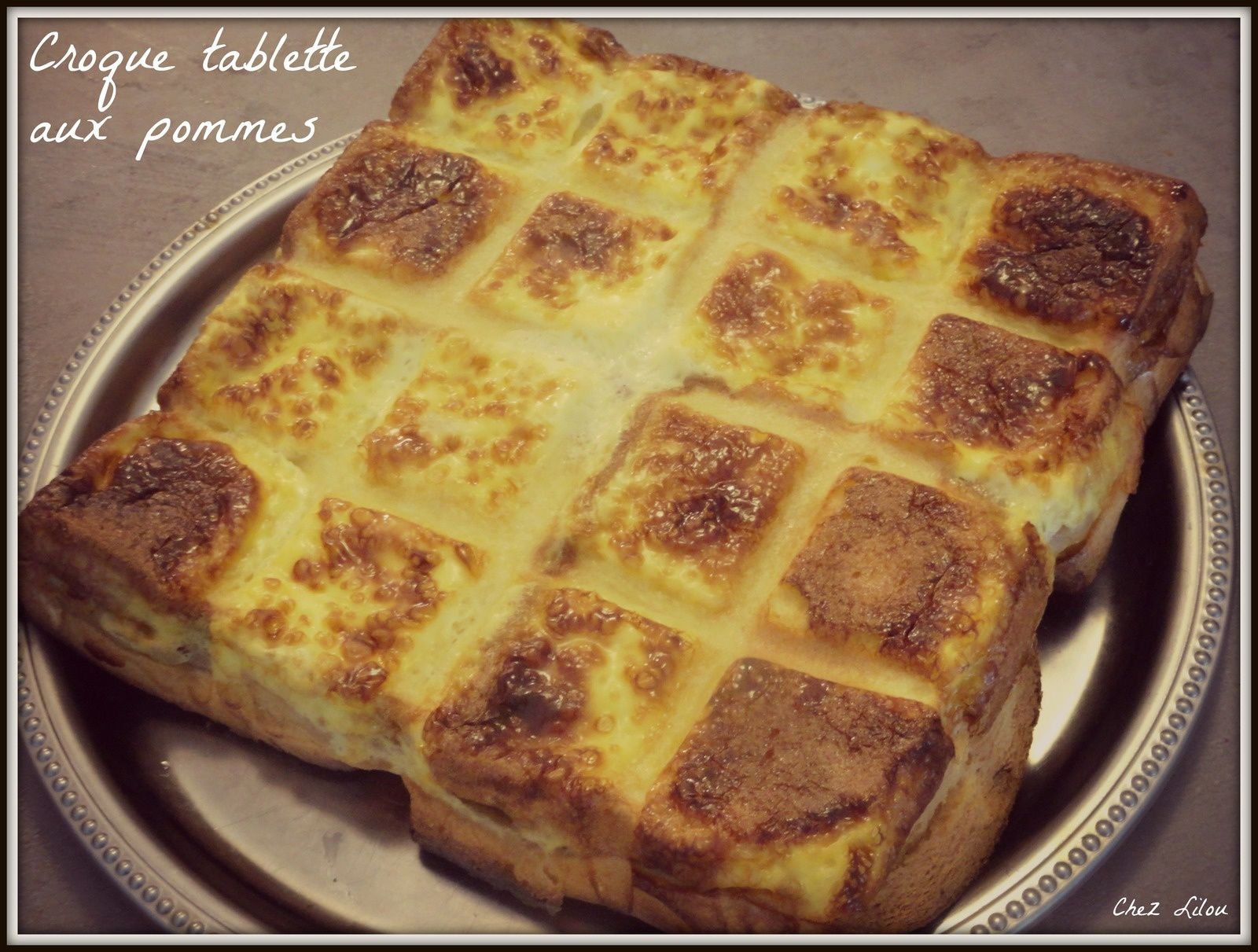 Croque tablette aux pommes