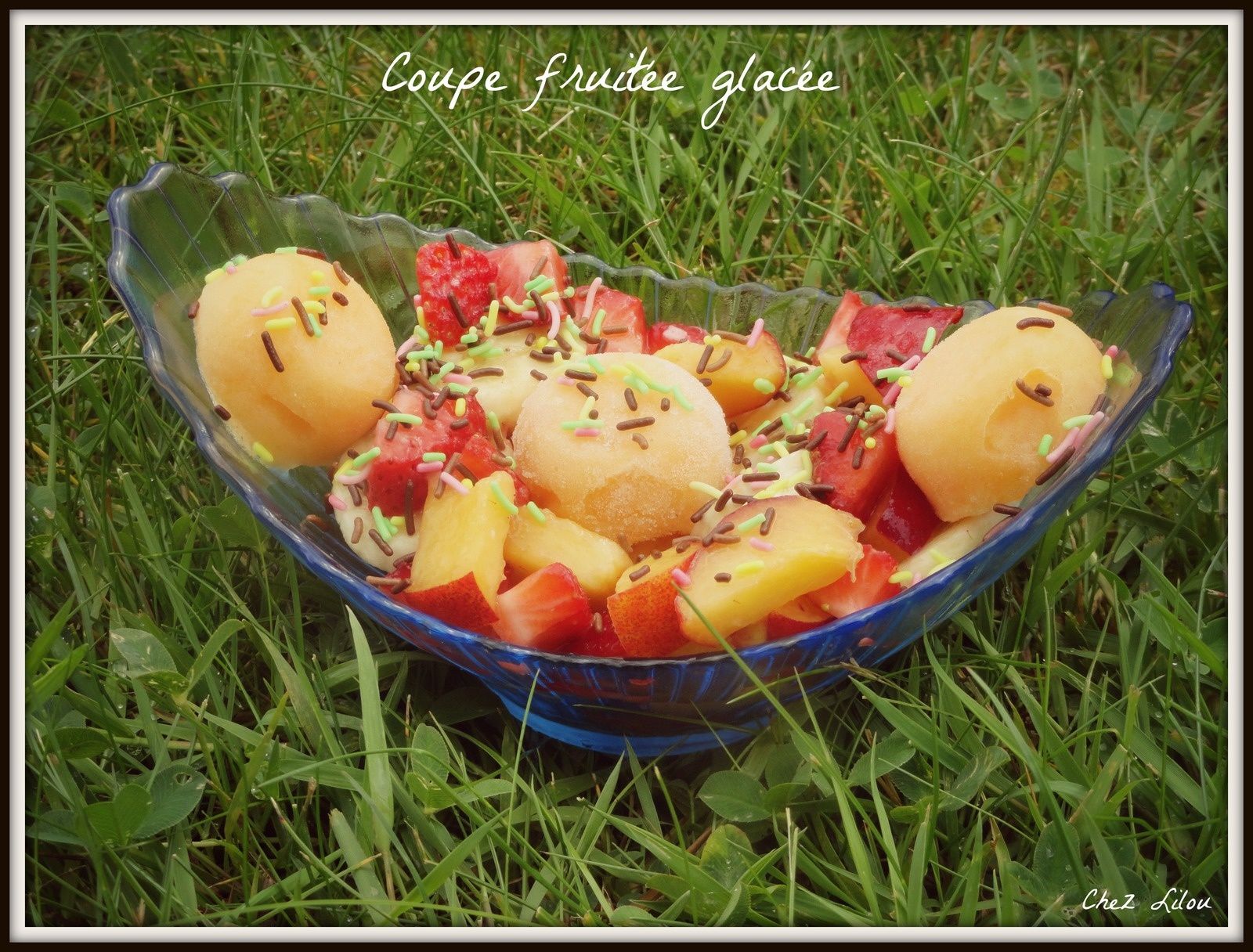 Coupe fruitée glacée