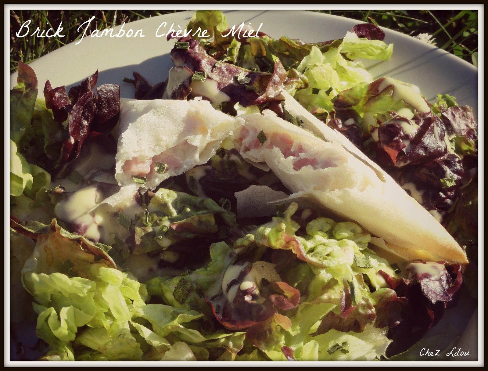 Brick Jambon Chèvre frais et Miel