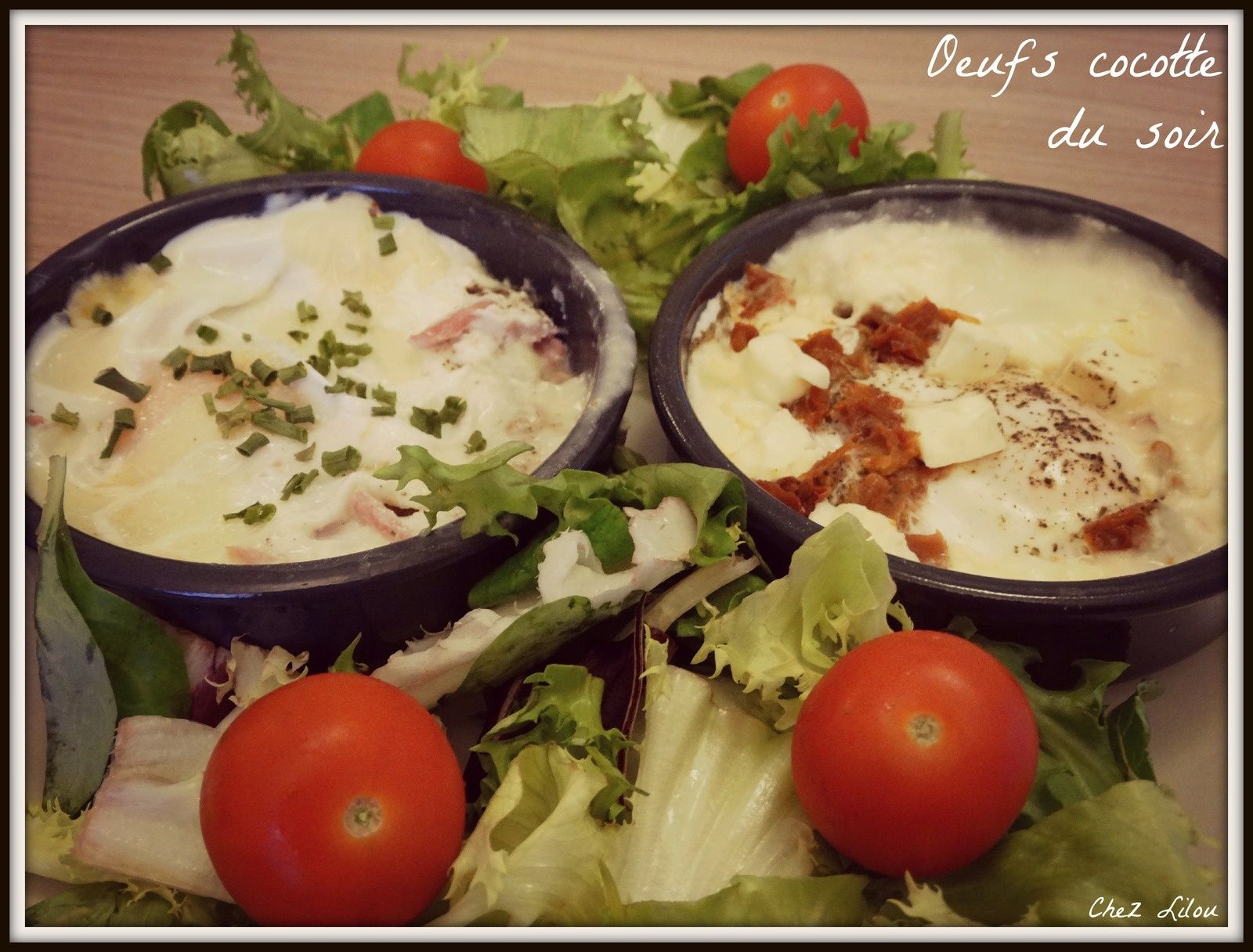 Oeufs Cocotte du soir ...