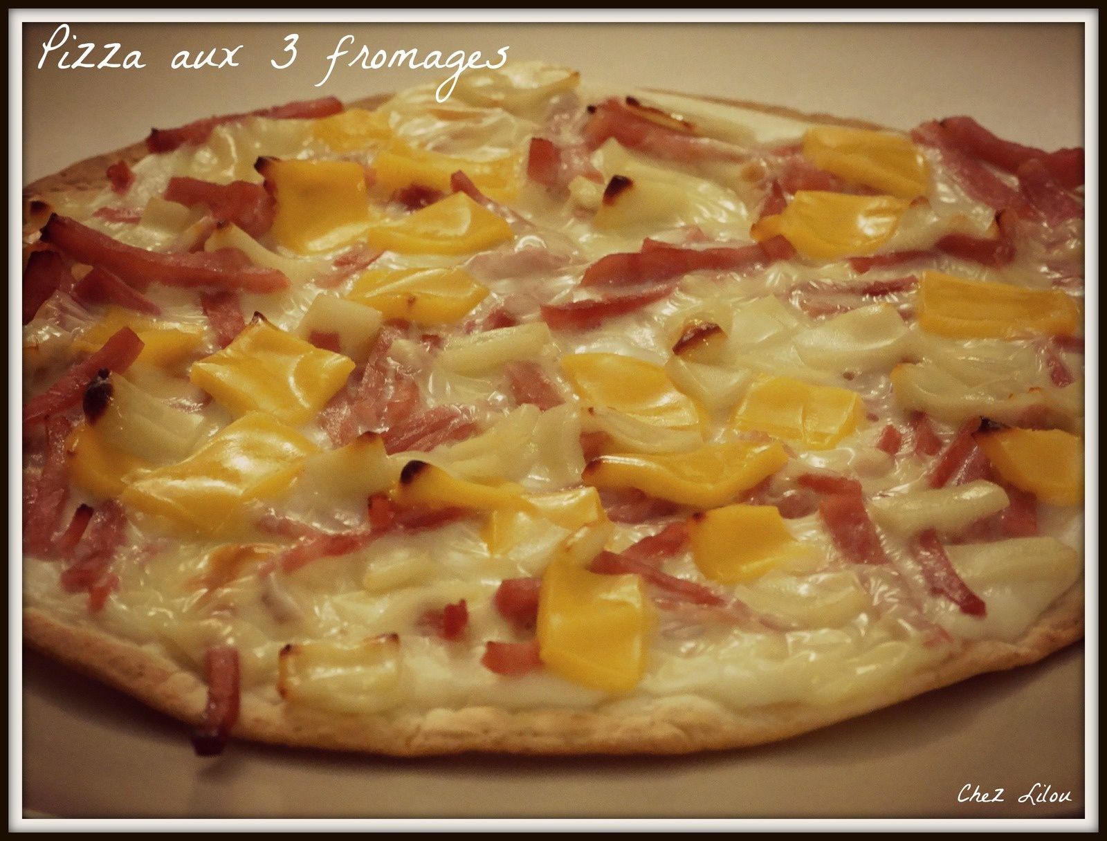 Pizza aux 3 fromages