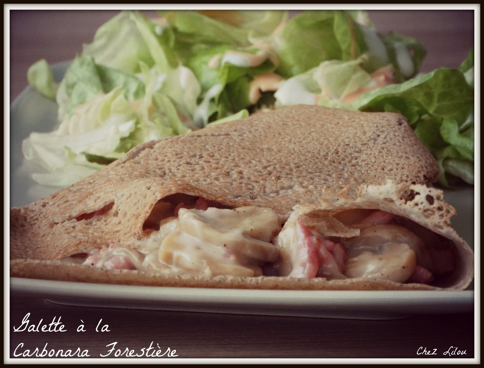 Galette à la Carbonara Forestière