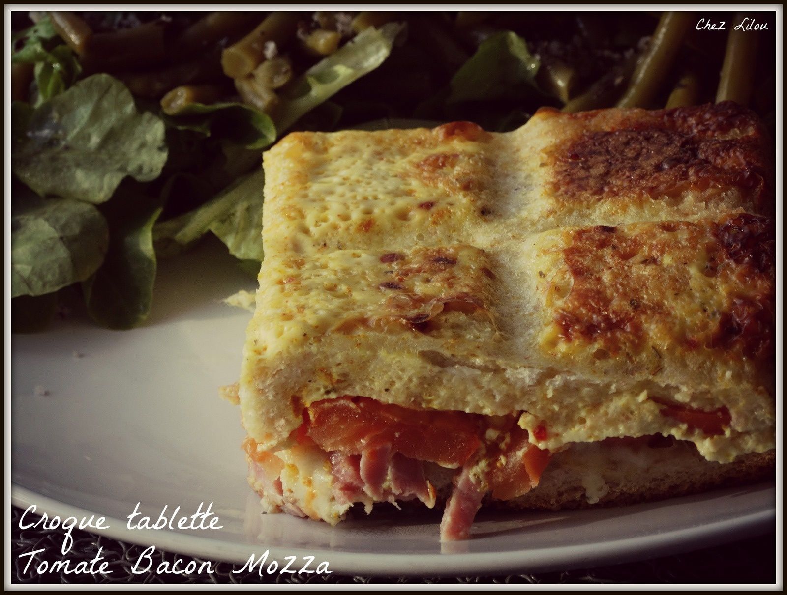 Croque tablettes Tomate Bacon Mozza