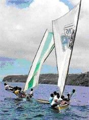 Martinique - Fabrication des "Gommiers" (bateaux de pêche)