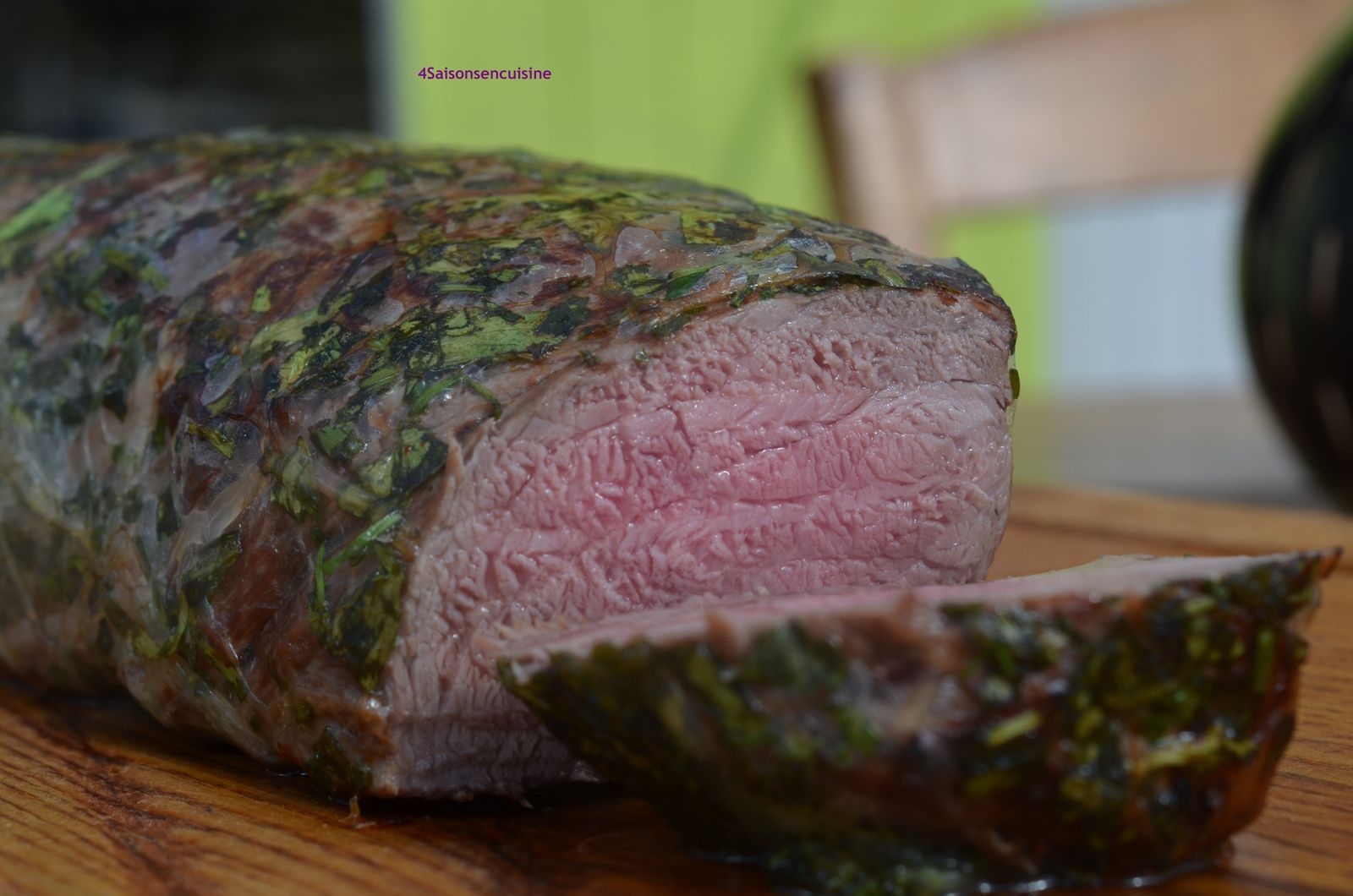 Filet de boeuf en croûte d'herbes aux morilles - 4 Saisons en cuisine