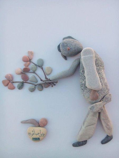 Les pierres de l’artiste syrien Nizar Ali Badr