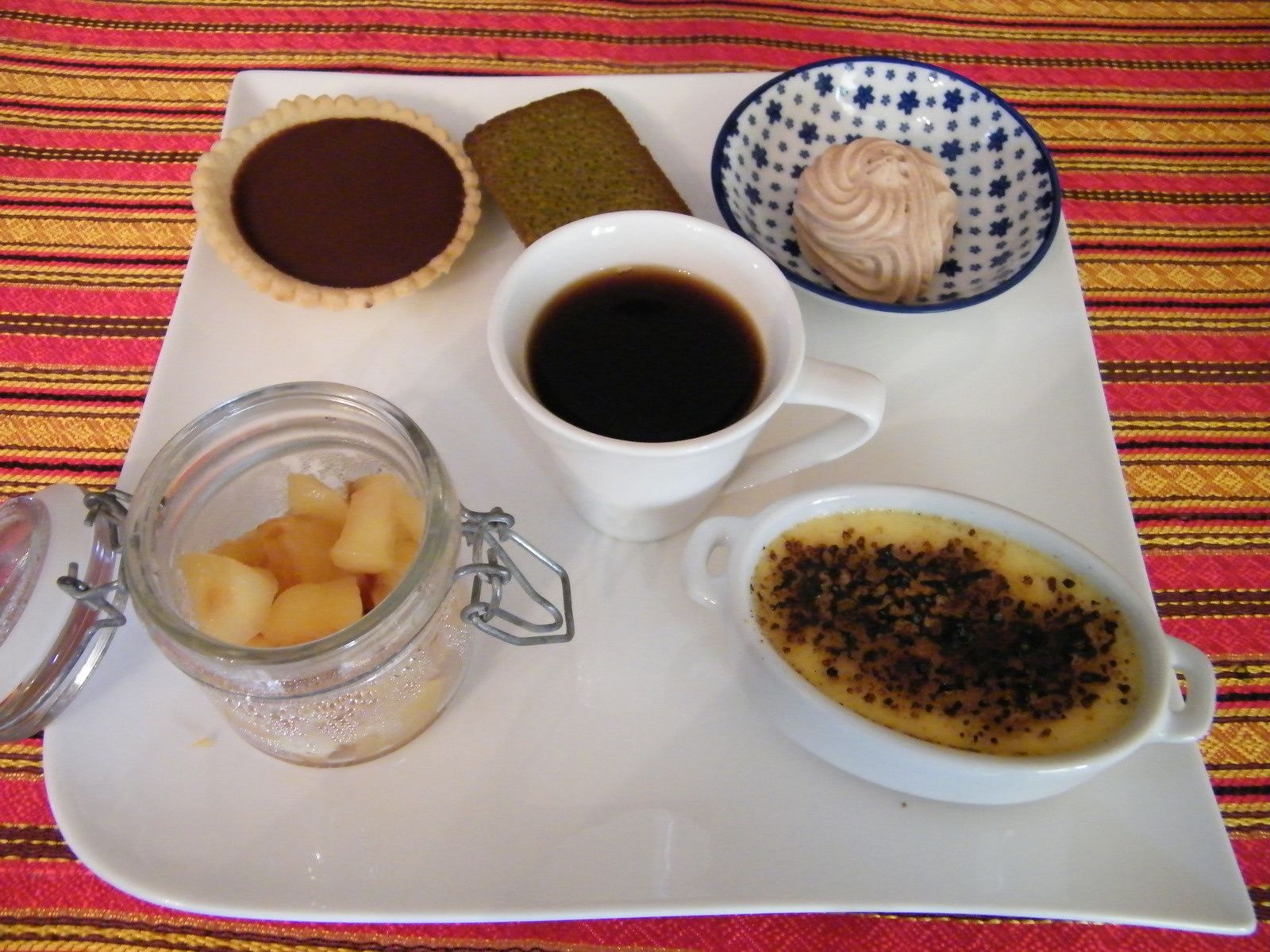 Café Gourmand 1 la crème brûlée légère aux épices Ma Cagouille