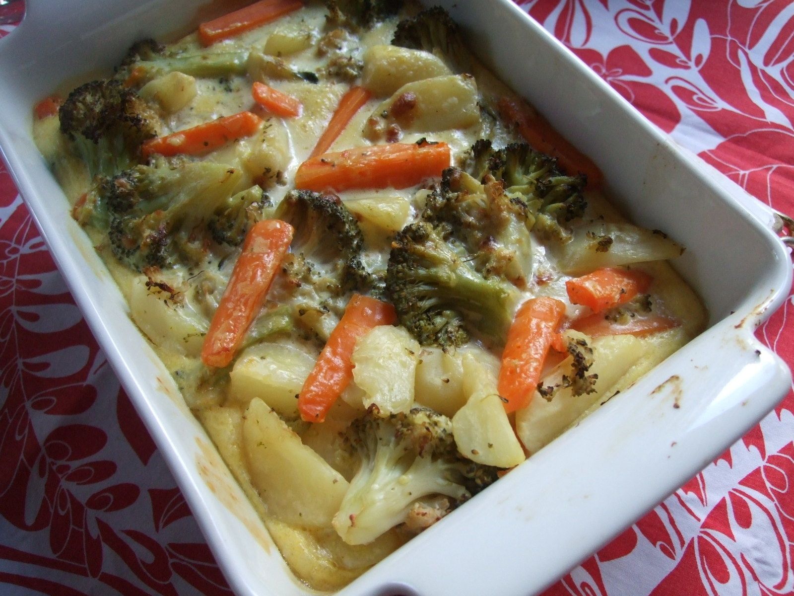Gratin de légumes au lait de soja Cuisine miame