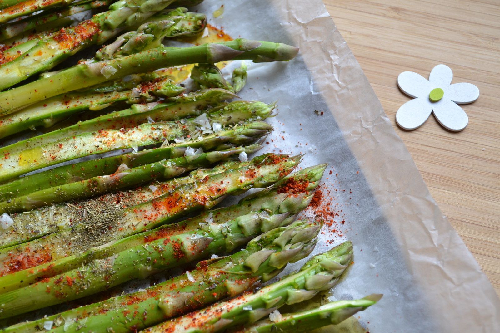 Asperges vertes à l'huile d'olive au four - Hum, ça sent bon ...