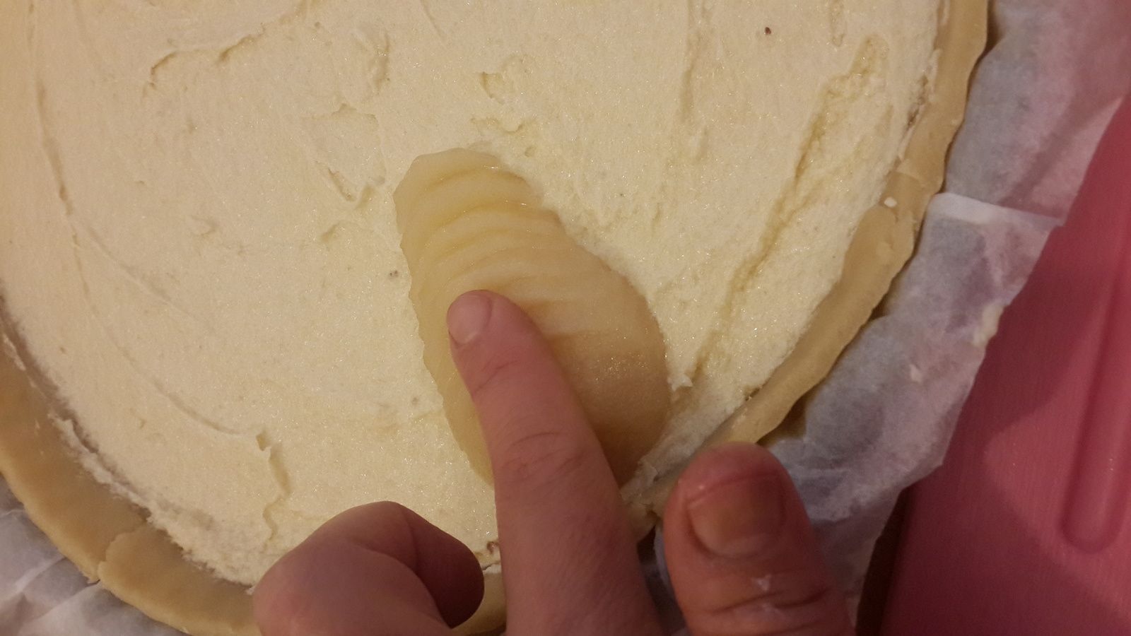 TARTE BOURDALOUE (POIRES ET AMANDES)