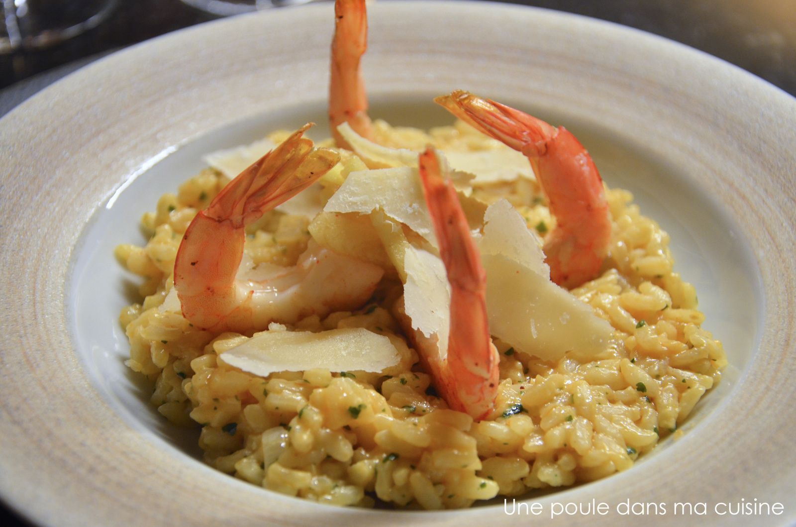 Risotto aux gambas, citronnelle et lait de coco Cuisine gourmande et