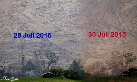 L’église catholique de Bekerah , avant / 29.07.2015 et après / 30.07.2015 - montage Maz Yons / Twitter