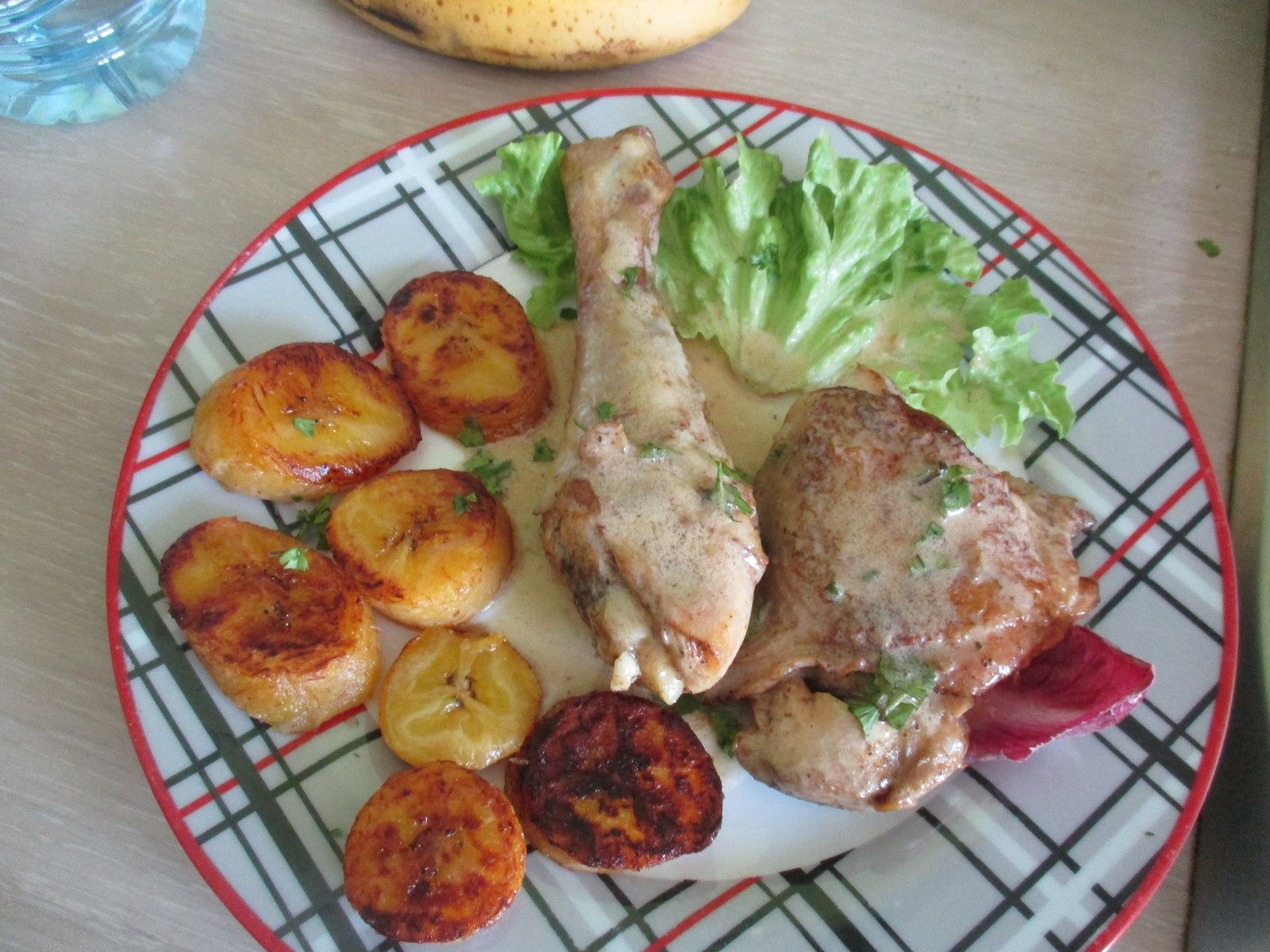 Poulet à la banane plantain et lait de coco !!! Cuisine part'aime
