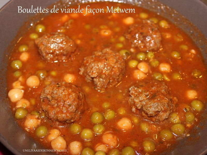 Boulettes de viande façon Metwem(plat algérien) - UneLiyaasDeBonnesChoses