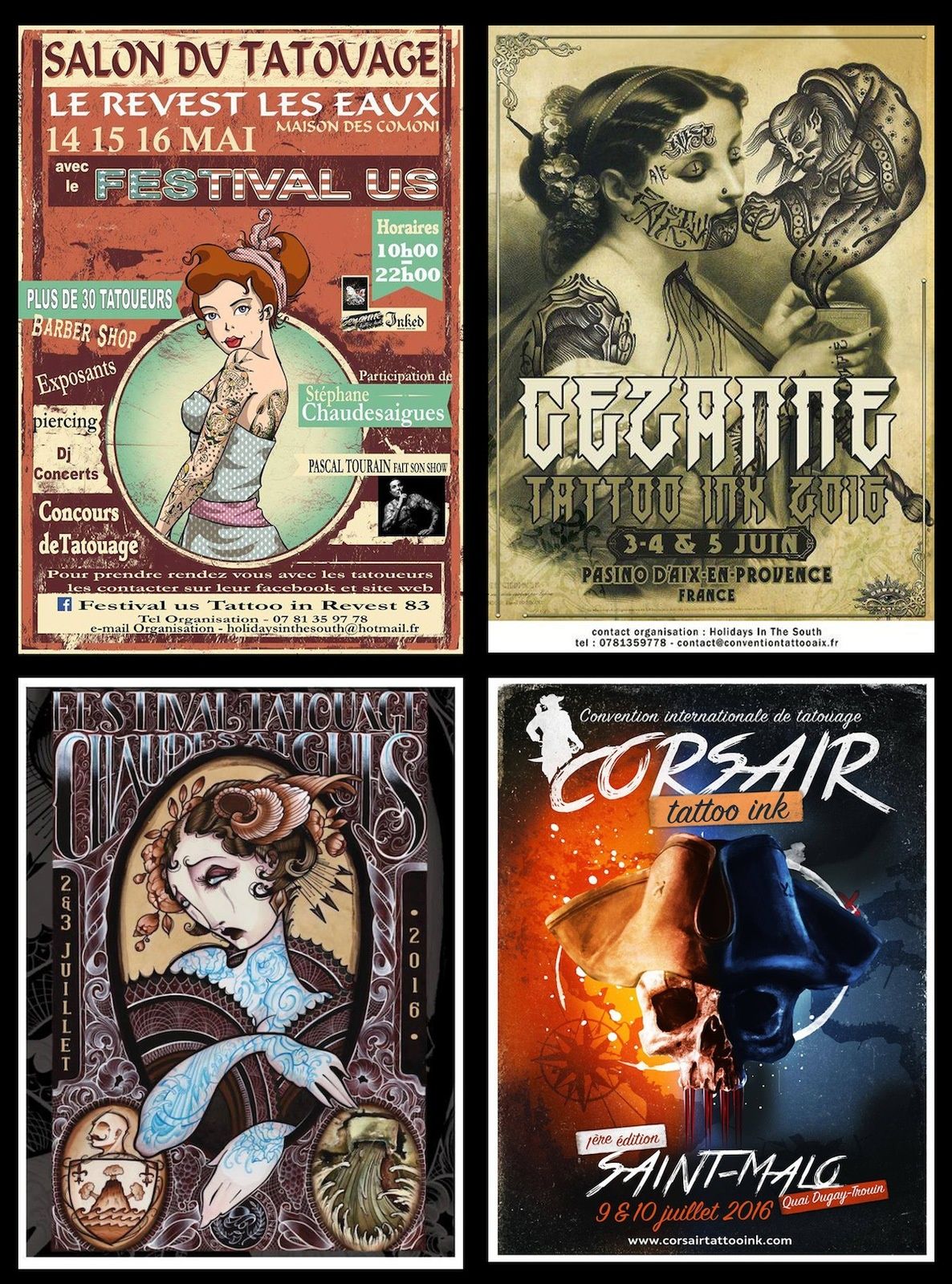 Conventions et Festivals de tatouages