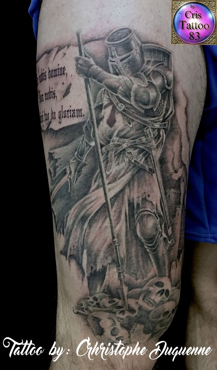 tatouage chevalier templier - CrisTattoo83
