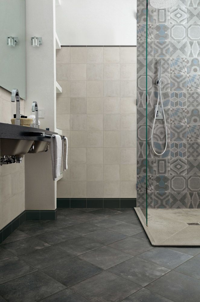 Carrelage salle de bains : carreaux ciment patchwork, petites ou ... Faience cuisine carreaux ciment