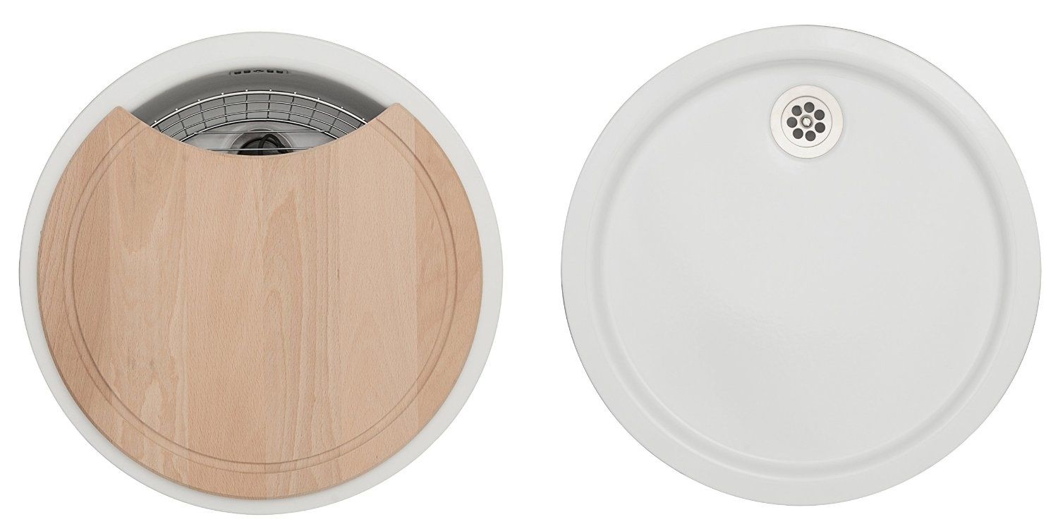 Cuisine évier design rond ou carré, en inox ou porcelaine grès ...