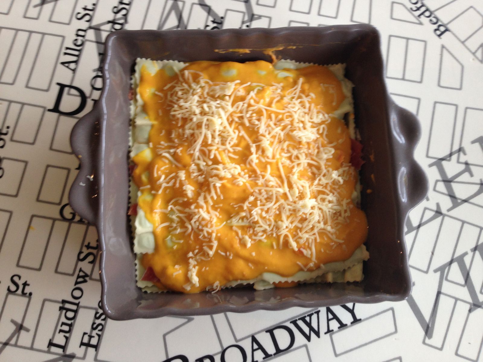 Lasagnes de ravioles aux courgettes ou carottes à la la vache qui ...