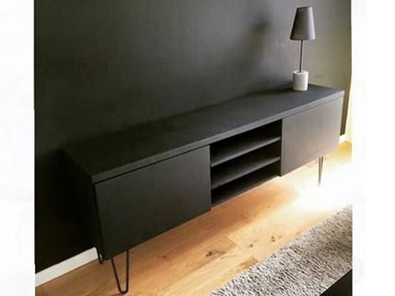 Customiser un meuble tv IKEA avec pieds scandinaves en bois vintage ou  épingles fer forgé retro - Belle journée