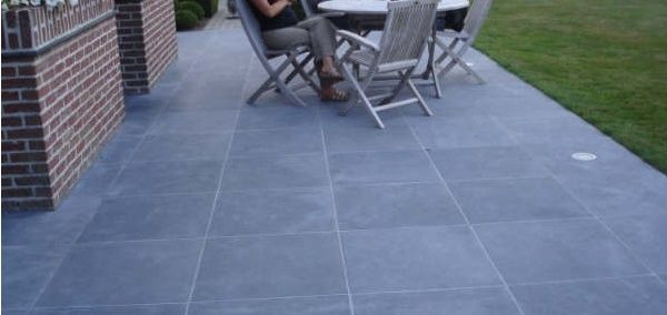 Terrasse Dalle Pierre Bleue