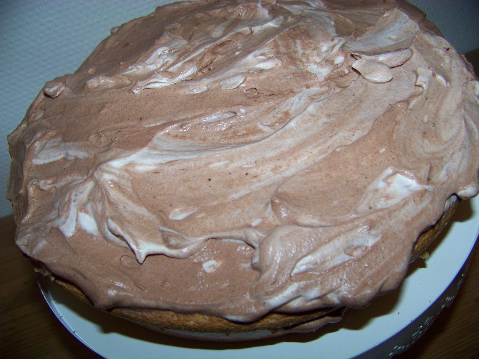 Victoria sponge cake-chantilly cacao.