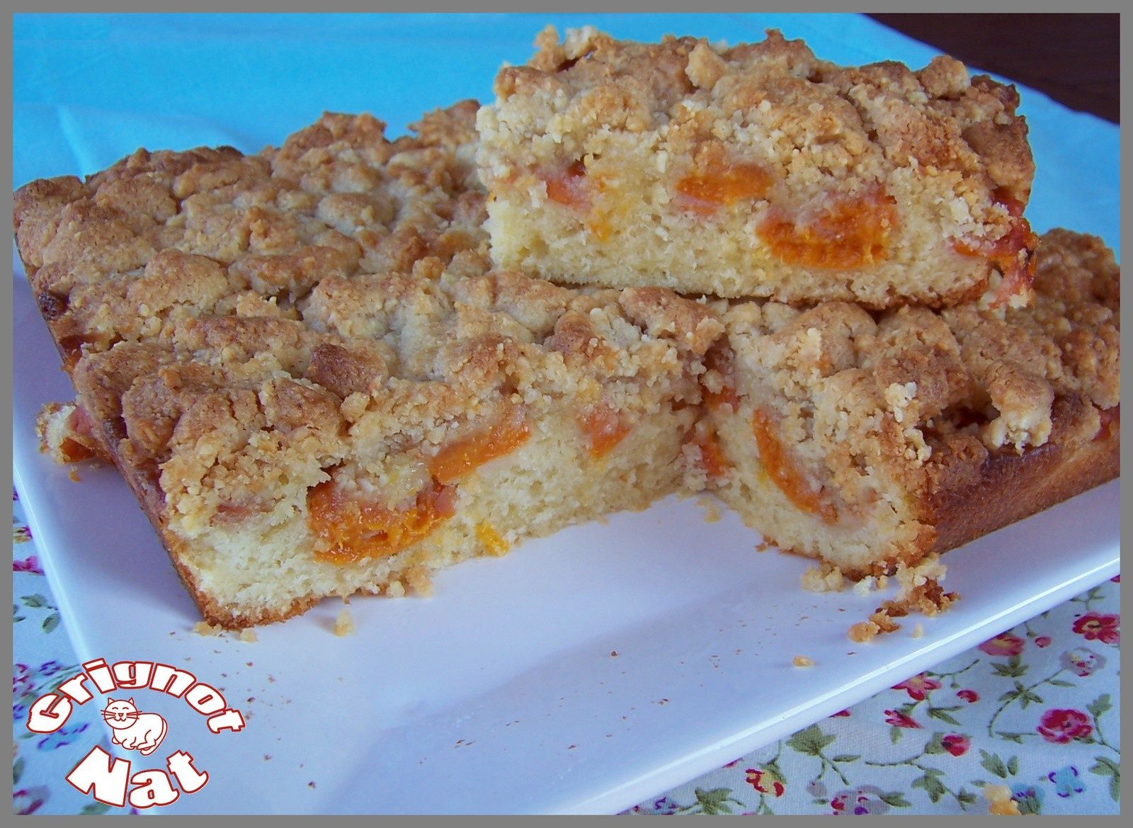 Gateau Moelleux Aux Abricots Et Son Crumble Grignot Nat