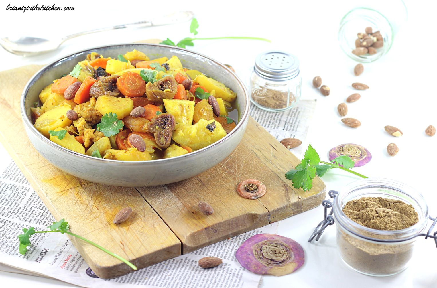 Tajine Végétalien aux Légumes d'Hiver, Figues et Citrons - Brian Iz In The  Kitchen