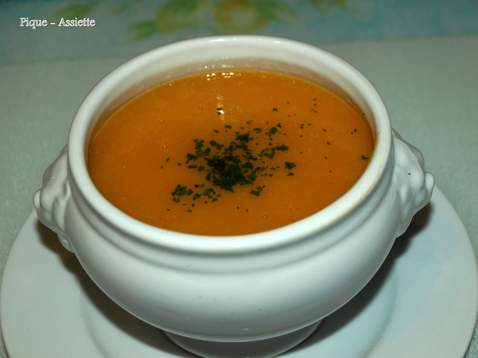 Velouté carottes et lentilles corail au curcuma ( Recette au Companion ou  pas ...) - Pique - Assiette