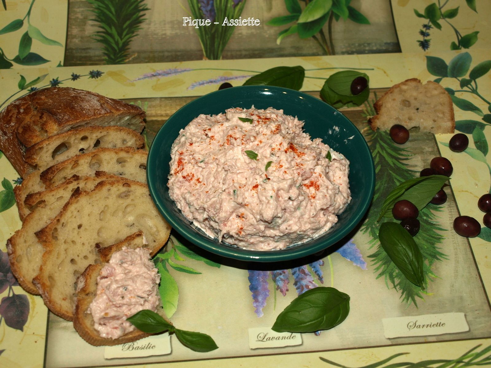Tartinade de jambon blanc. (Recettes au Companion ou pas) Pique