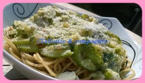 Capellini à la Courgette & Roquefort