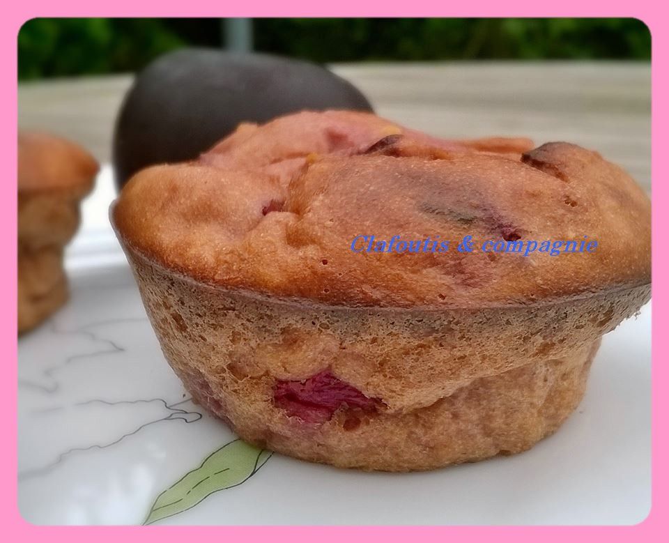 Muffins aux Flocons d'Avoine &amp; Compotée de Prunes
