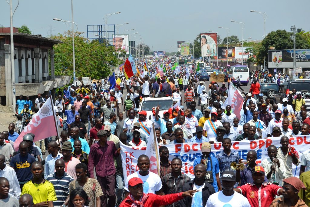 Marche contre la revision constitutionnelle à Kinshasa RDC