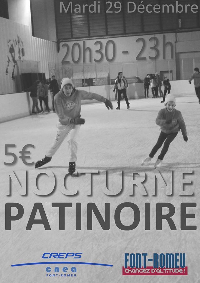 FONT romeu; ouverture de la patinoire en nocturne à partir du 29 déc 2015 -  Book catalogne