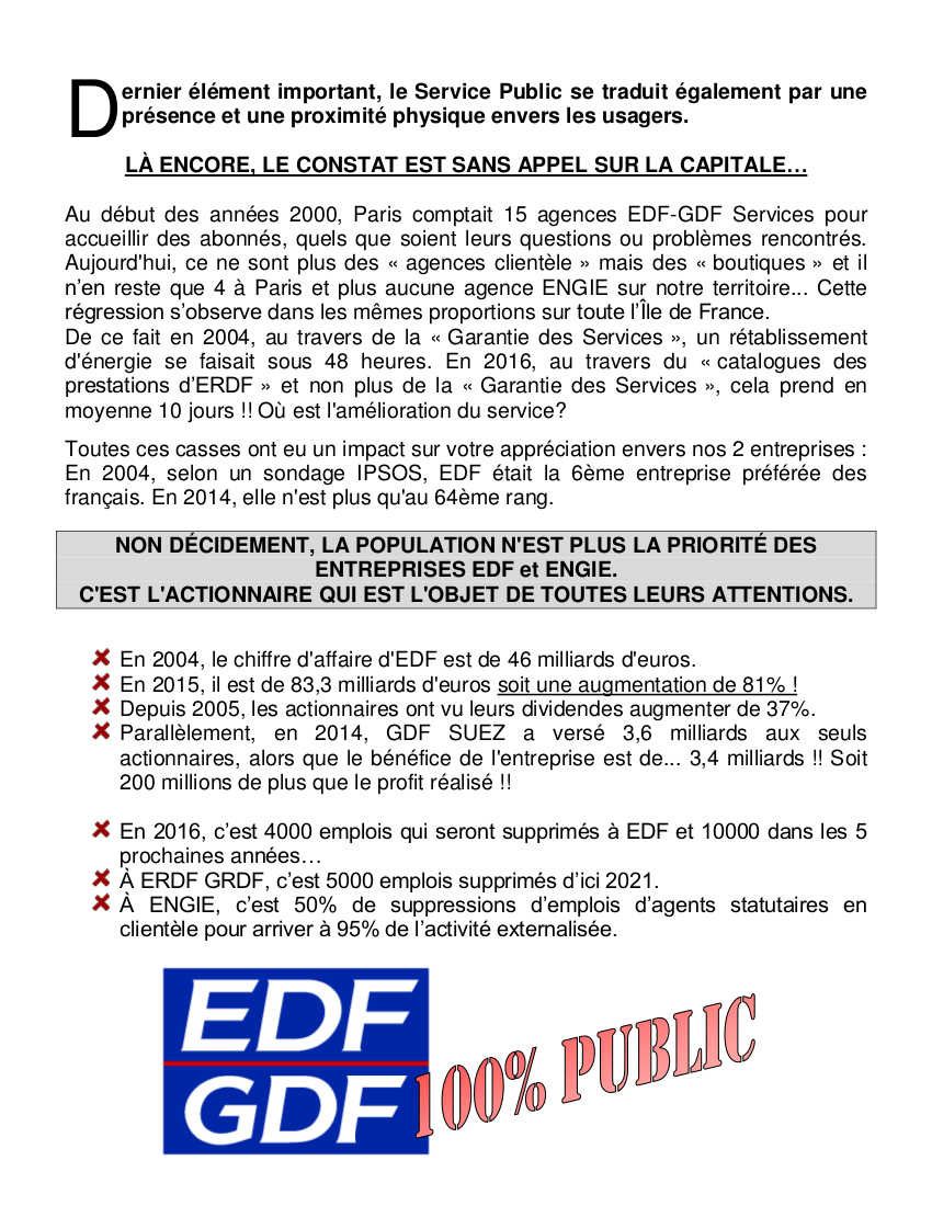 CGT Energie Paris : retrait loi travail ...Renationalisation  EDF-GDF