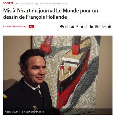 Mis à l'écart du journal Le Monde pour un dessin de François Hollande : interview de Nicolas Vial dans Valeurs Actuelles