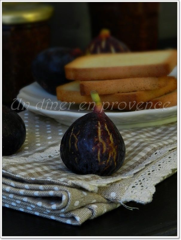 Confiture de figues blanches et noires de Solliès Un dîner en provence