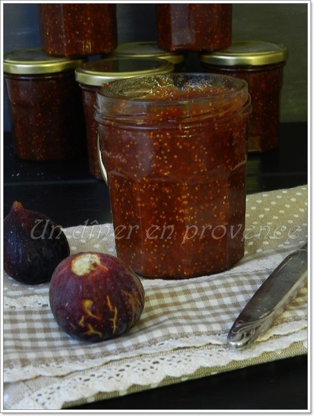 Confiture de figues blanches et noires de Solliès Un dîner en provence