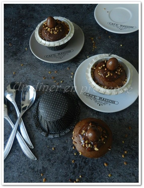 Cupcakes ganache aux Kinder SchokoBons Un dîner en provence