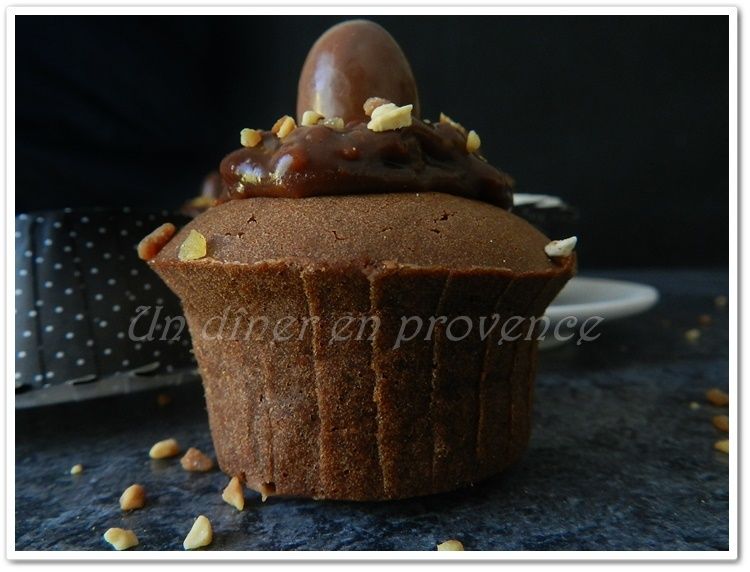 Cupcakes ganache aux Kinder SchokoBons Un dîner en provence