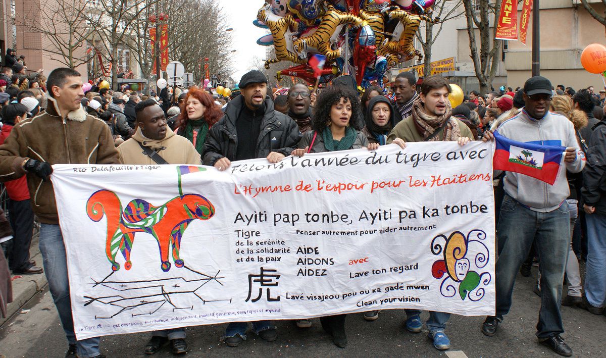 Carnaval Chinois 2010 Paris  cortège Antillais